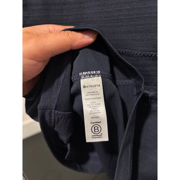 NWOT Athleta Pacifica 1/2 Zip Navy Blue Sleeveless Rash Guard Sz S - Picture 6 of 6